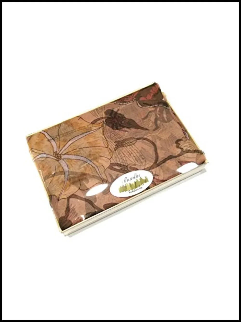 Super Large Silk Feel Floral Scarf Shawl Wrap Gift Box